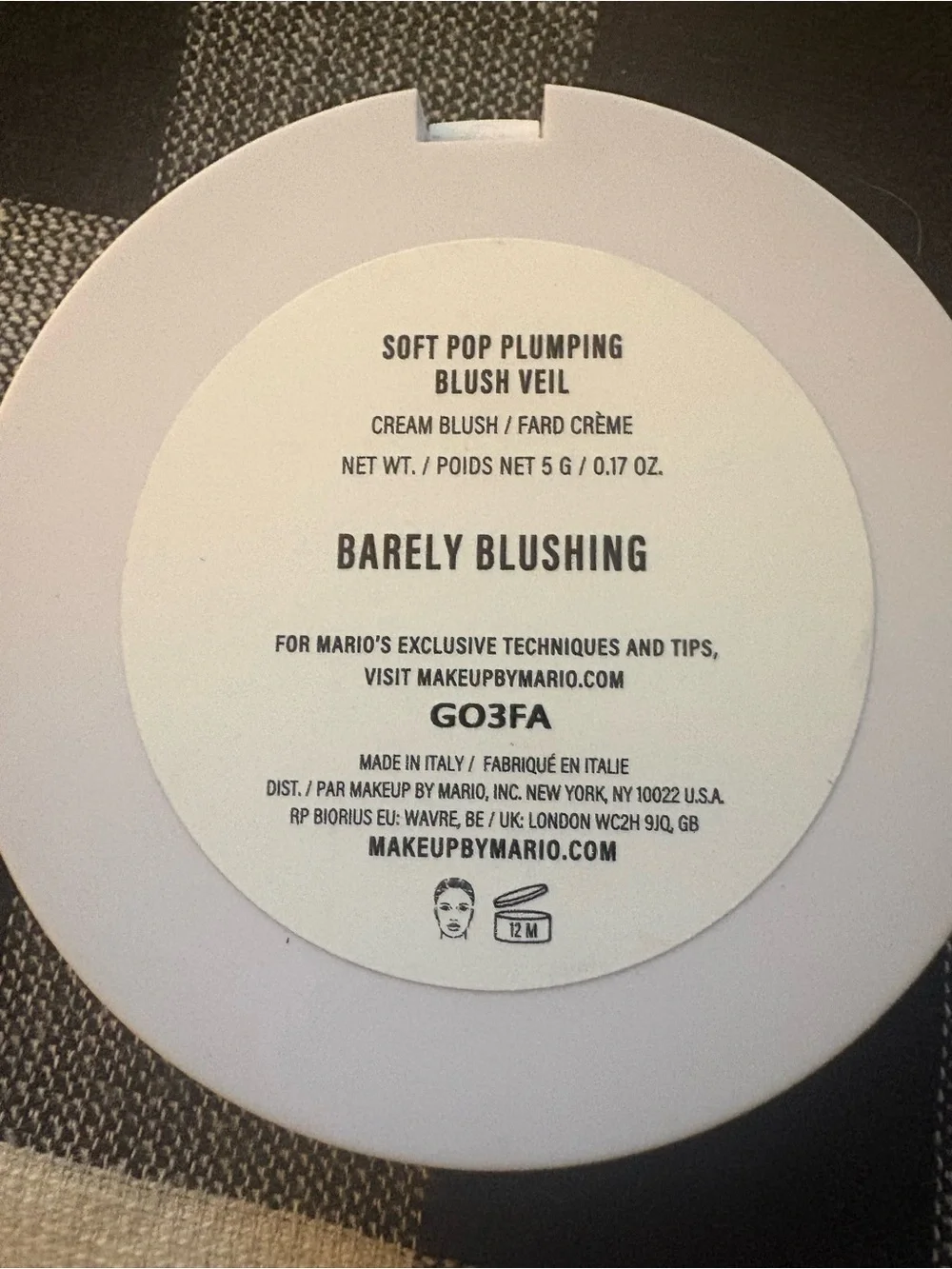 Makeup by Mario blush - Barely Blushing